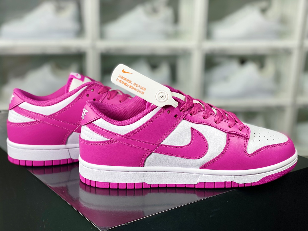220 SB Dunk Low GS”Active Fuchsia”扣篮系列低帮板鞋“骚紫白”FJ0704-100