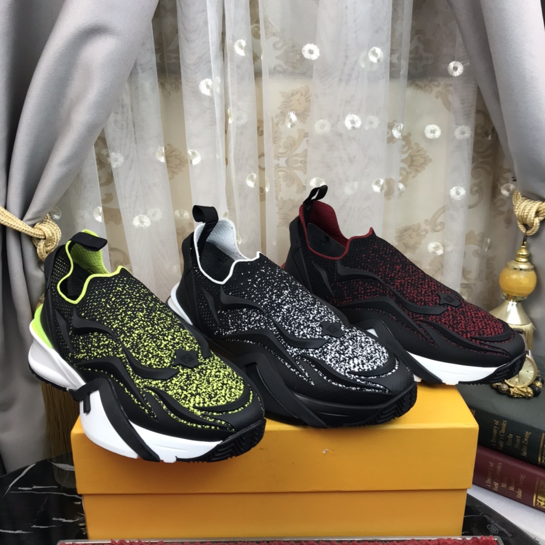 Fendi (FENDI) los hombres de moda zapatos casuales popping venta caliente sitio web oficial 1:1 répl