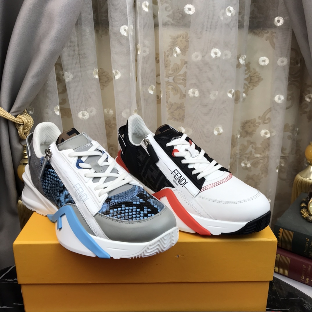 Fendi (FENDI) los hombres de moda zapatos casuales popping venta caliente sitio web oficial 1:1 répl