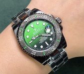 Rolex Watch High Quality Customize
 Black Green 8215 Movement