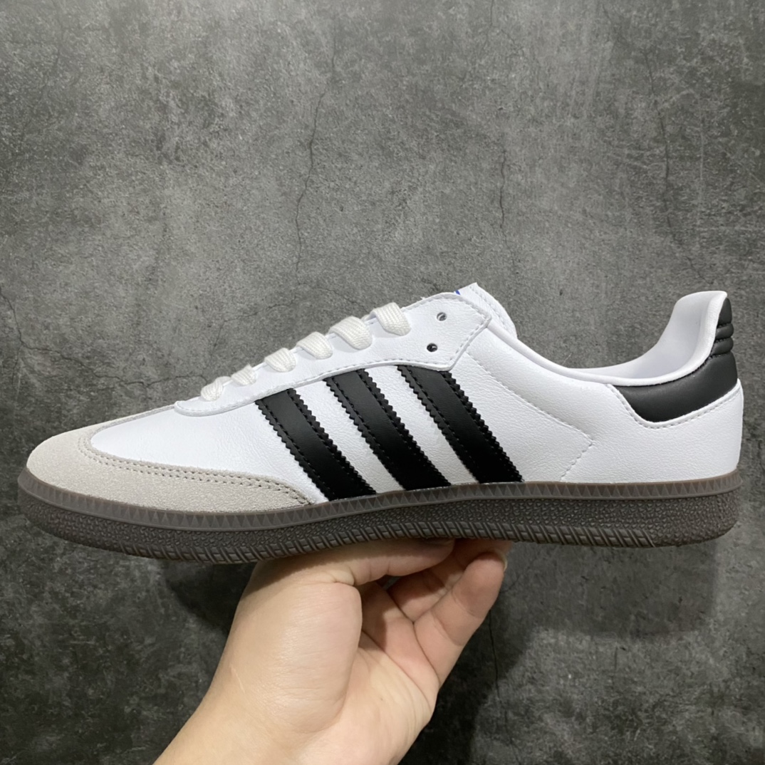 [Passed version] Adidas Samba OG Samba sneakers black and white gray B75806