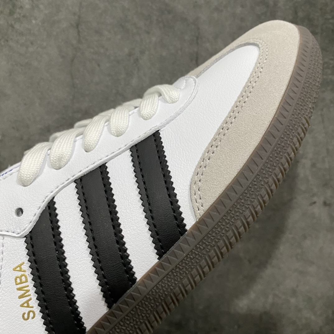 [Passed version] Adidas Samba OG Samba sneakers black and white gray B75806