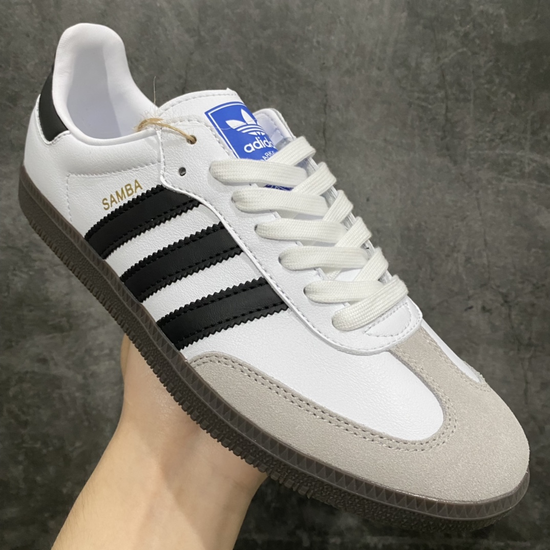 [Passed version] Adidas Samba OG Samba sneakers black and white gray B75806