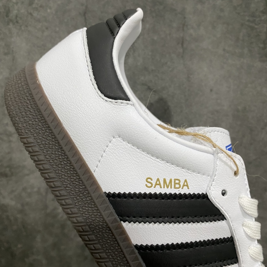 [Passed version] Adidas Samba OG Samba sneakers black and white gray B75806