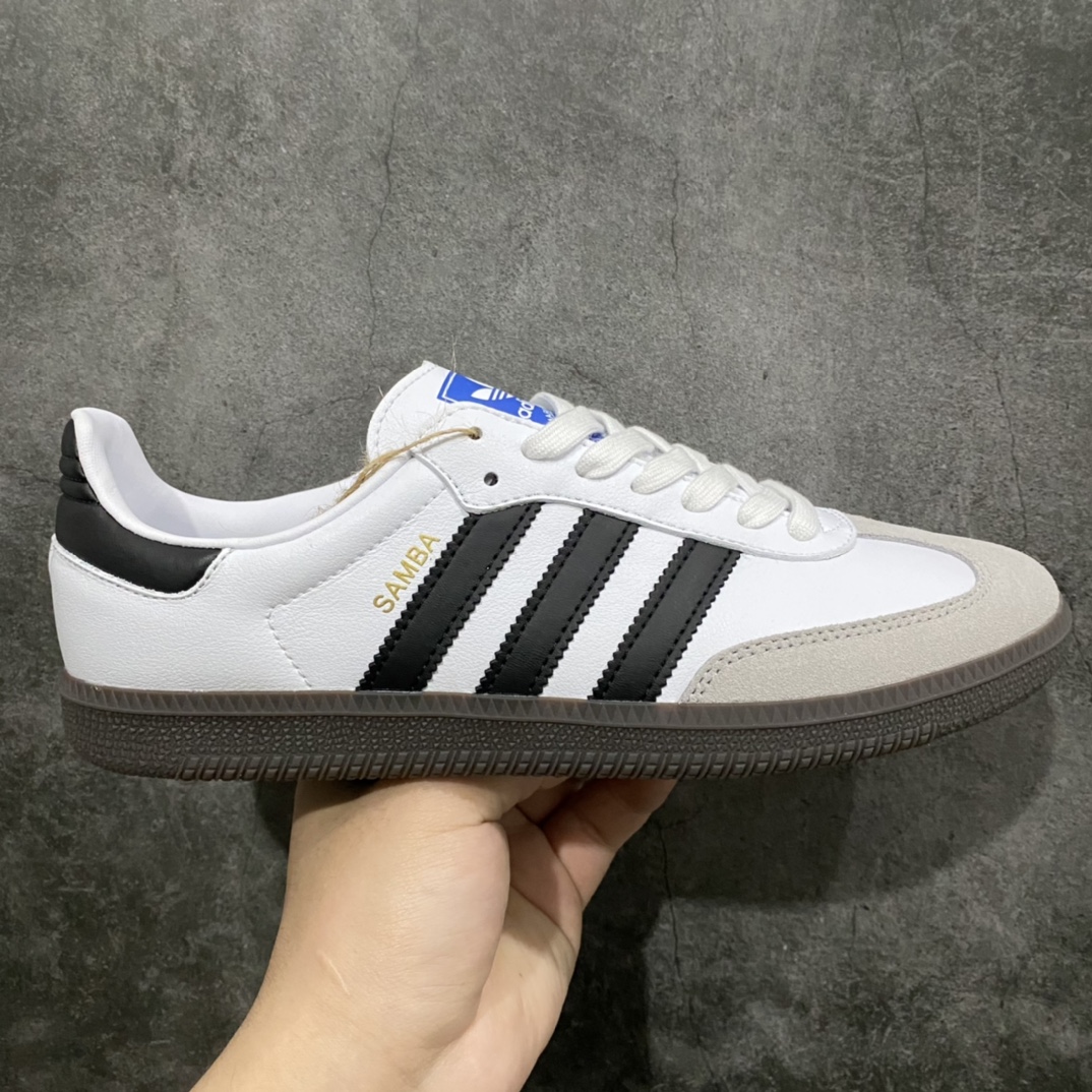 [Passed version] Adidas Samba OG Samba sneakers black and white gray B75806