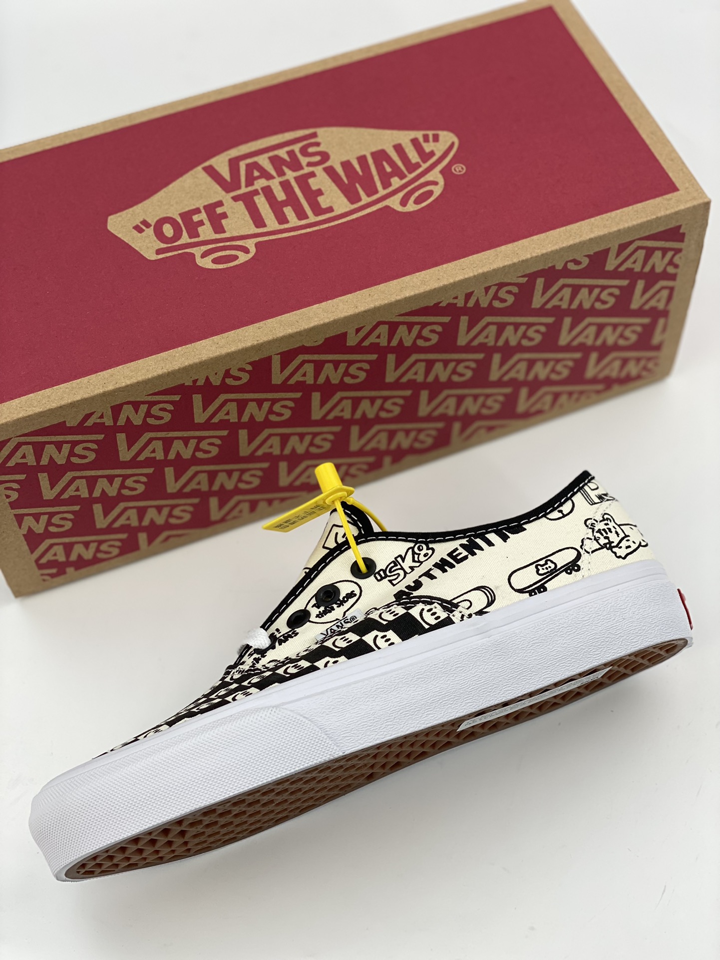 Vans official OTW RUN joint Authentic animal print canvas shoes for men and women