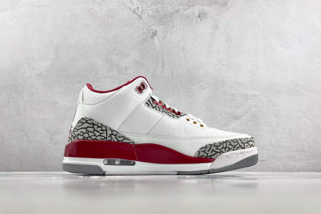 Jordan Air Jordan 3 retro ”cardinal red”' Cardinal white wine red CT8532-126