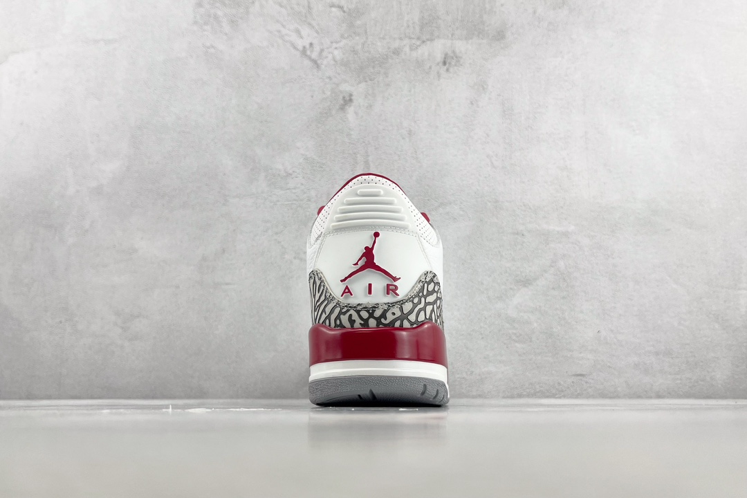 Jordan Air Jordan 3 retro ”cardinal red”' Cardinal white wine red CT8532-126