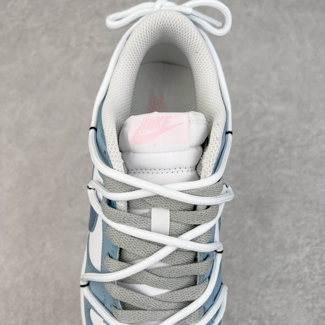 图片[5]-＃YC纯原福利 NK Dunk Low 解构 波子汽水 灰白蓝 FD9911-101 定制系列天花板 无原鞋不开发 全系列得物原鞋一比一校对开发 配色持续更新中 终端对接 优势输出 全套原厂楦头原纸板数据档案倾力打造 原汁原味莞产 极致还原 圈内最强针车工艺 高端零售指定版 广东原厂配套原盒原标 鞋盒分三个尺码段 原厂冲刀 超高清洁度 全鞋零毛边皮料切割 采用原厂百宏鞋带以及原厂百宏织唛舌标 内标可供原厂几率过验 进口原装条纹中底布 四线拉帮白色点胶 原厂拉帮手法遵循公司 原厂电绣 极致还原 尺码：35.5 36 36.5 37.5 38 38.5 39-选品中心