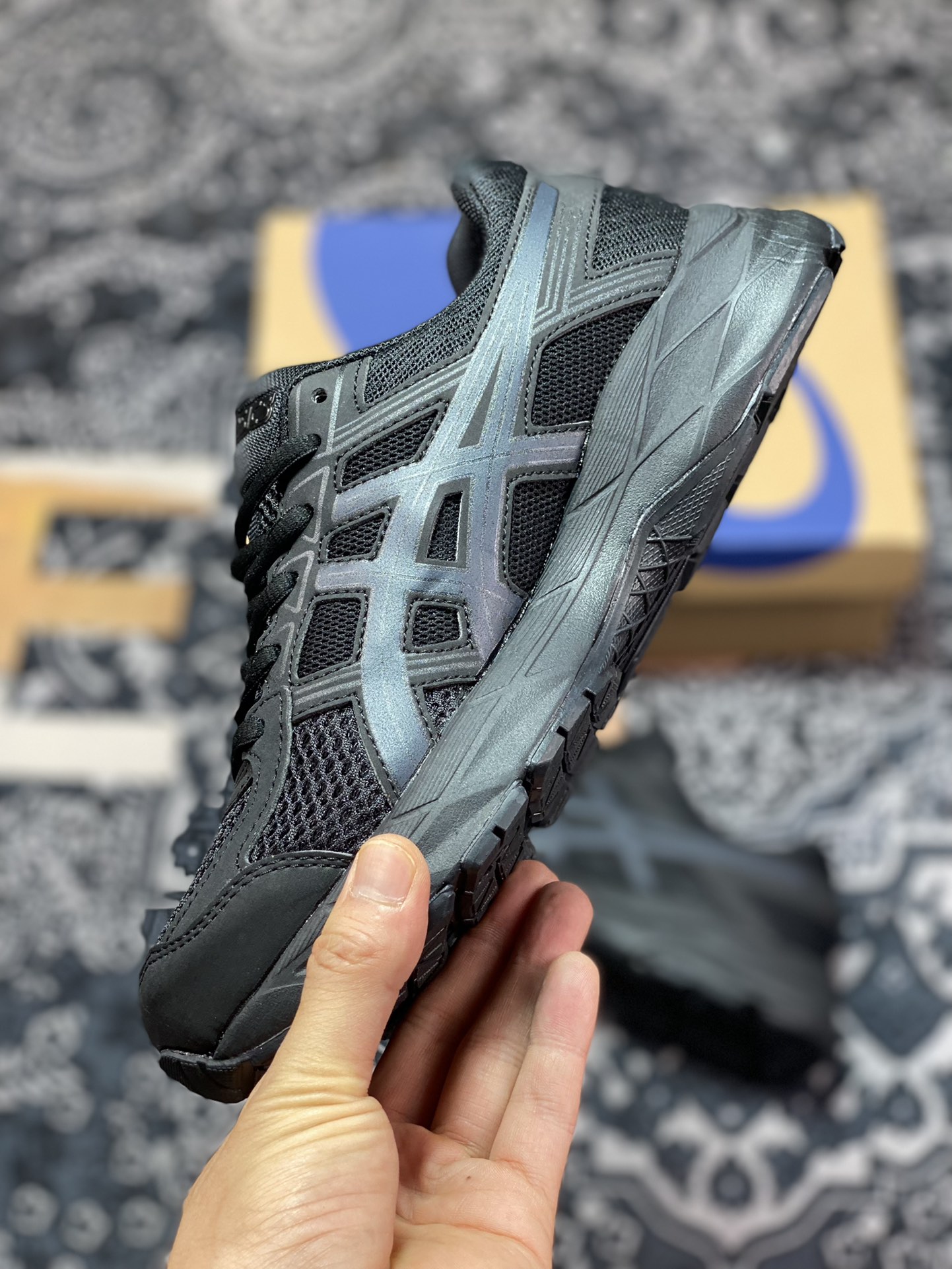Asics Gel-Contend 4 black shock-absorbing anti-slip sports running shoes T8D4Q-020
