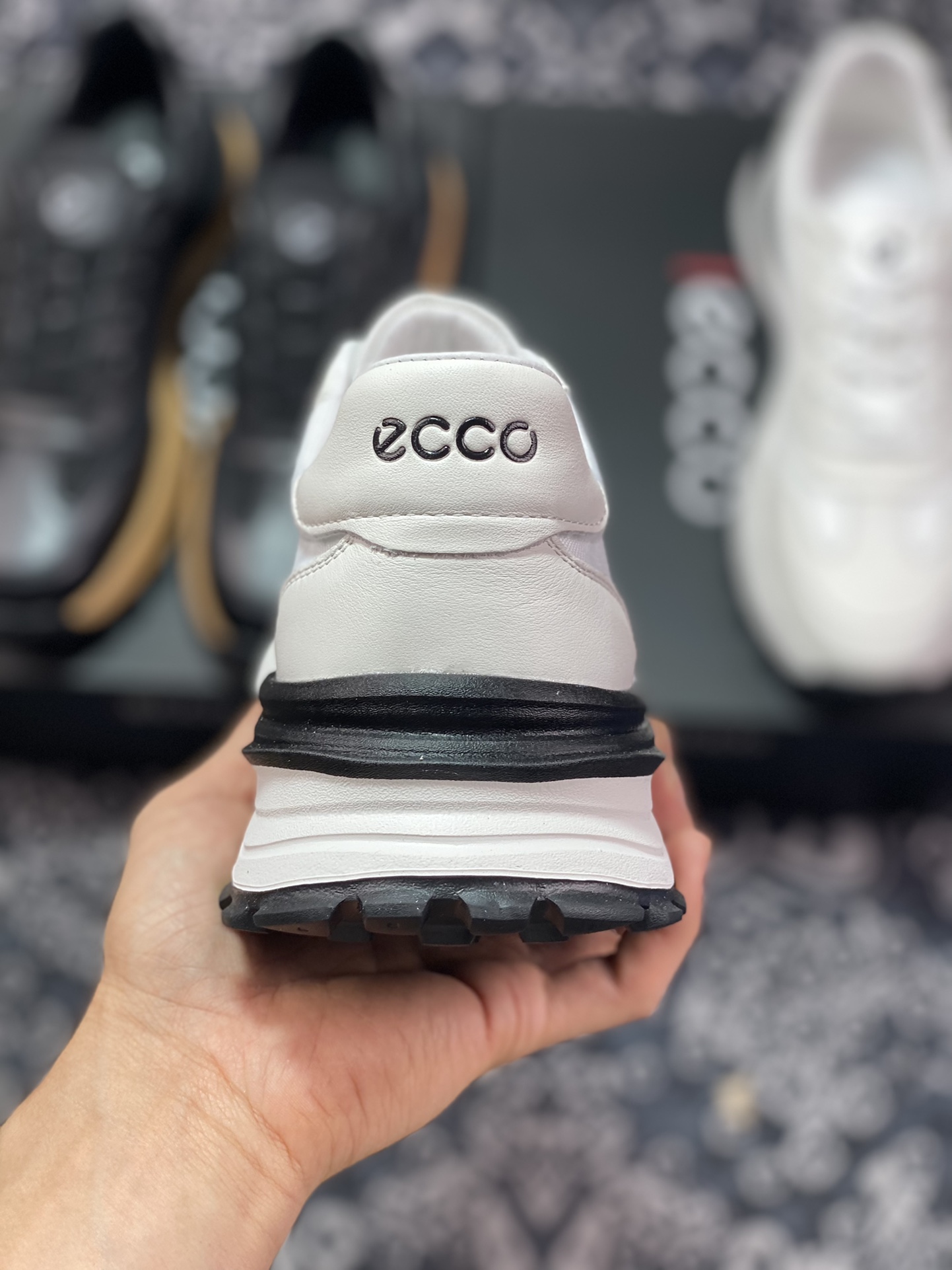 Ecco love step 2023 new versatile sports shoes men's four seasons Forrest Gump shoes casual waffle shoes retro running shoes