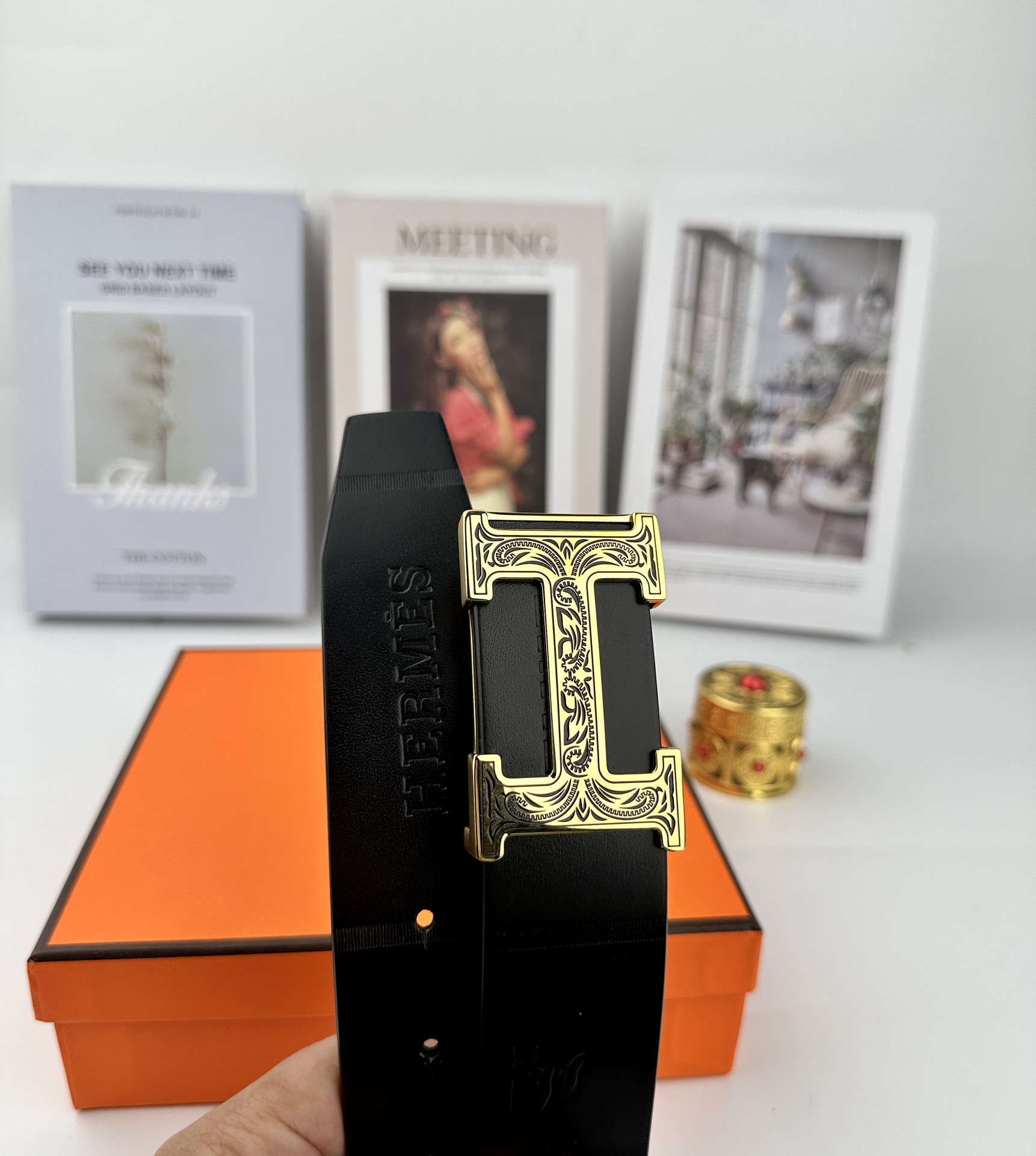 爱玛仕原单高端品质3.5cm自动精品
