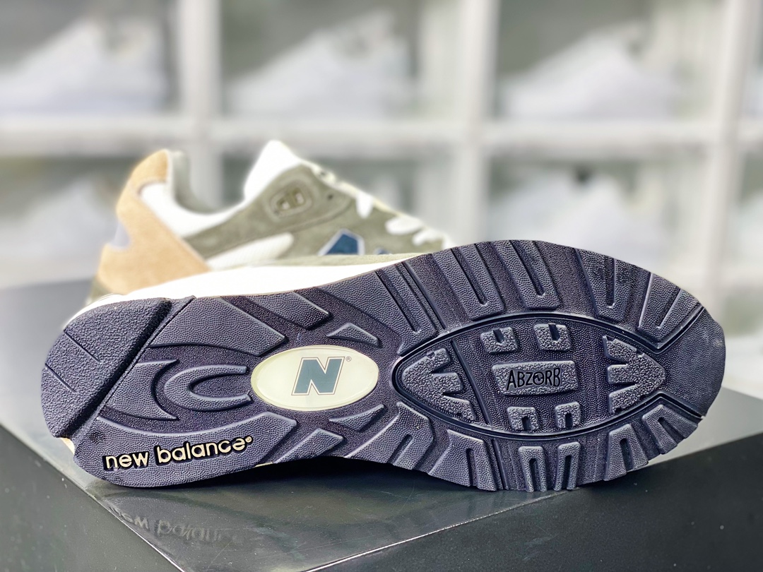 New Balance Made in USA 990V2 high-end American series jogging shoes ”olive green brown navy blue” M990GB2