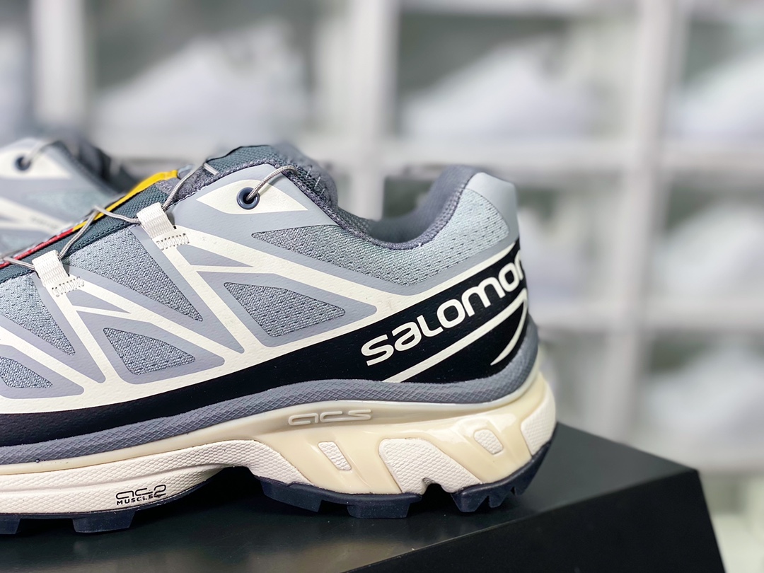 350 萨洛蒙/Salomon XT-6"White Limited"天际系列低帮运动鞋“元祖灰XT6”473057