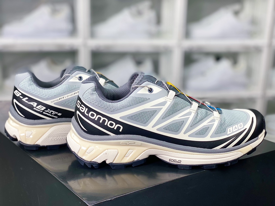 350 萨洛蒙/Salomon XT-6"White Limited"天际系列低帮运动鞋“元祖灰XT6”473057