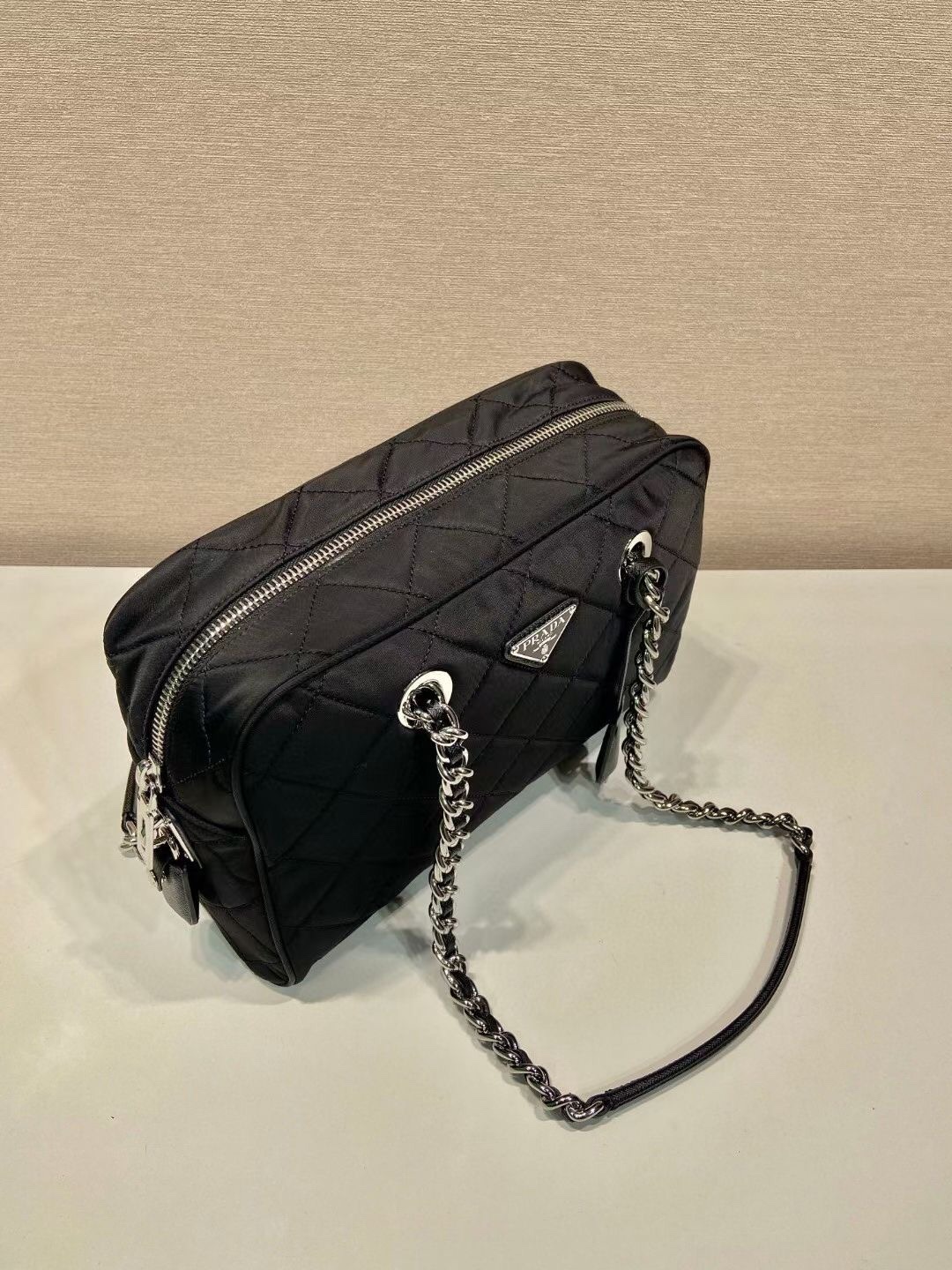Prada Style White Nylon Camera Bag Bags Camera Bag detail image 3 from source 719308