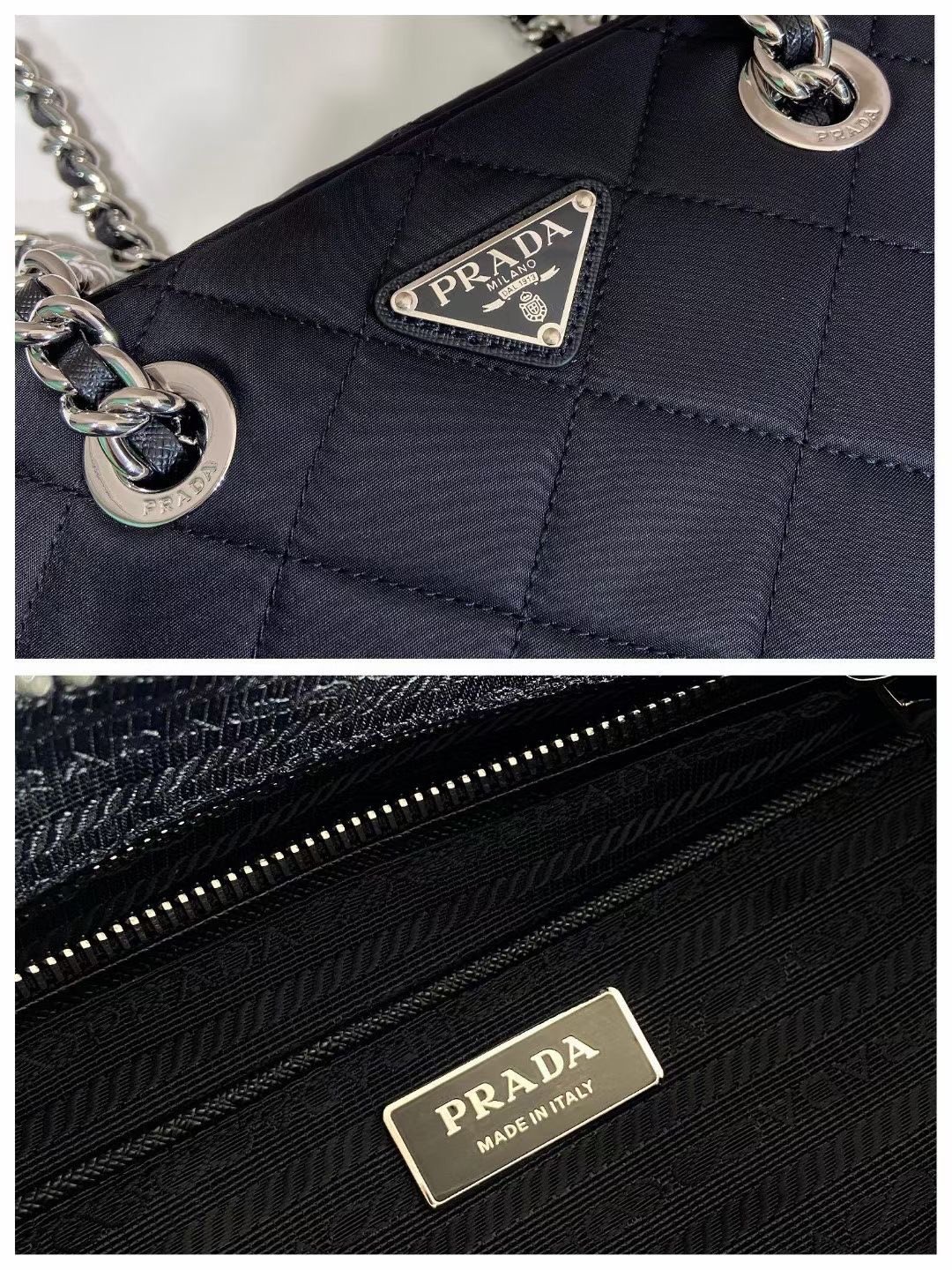 Prada Style White Nylon Camera Bag Bags Camera Bag detail image 9 from source 719308