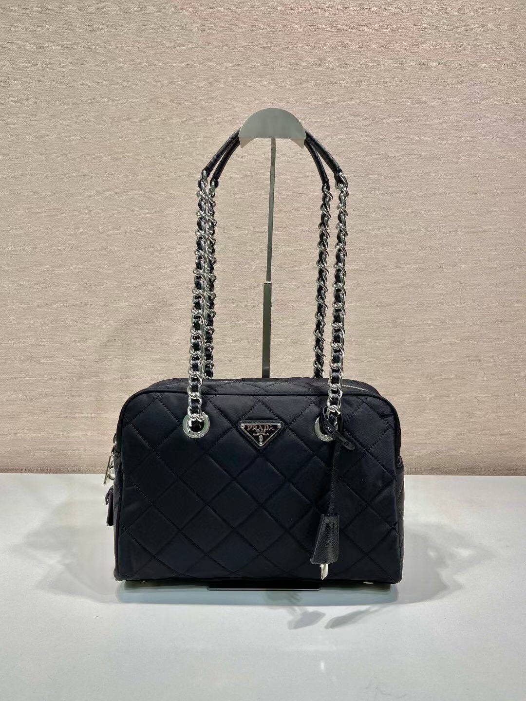 Prada Style White Nylon Camera Bag Lookbook Reference image 1