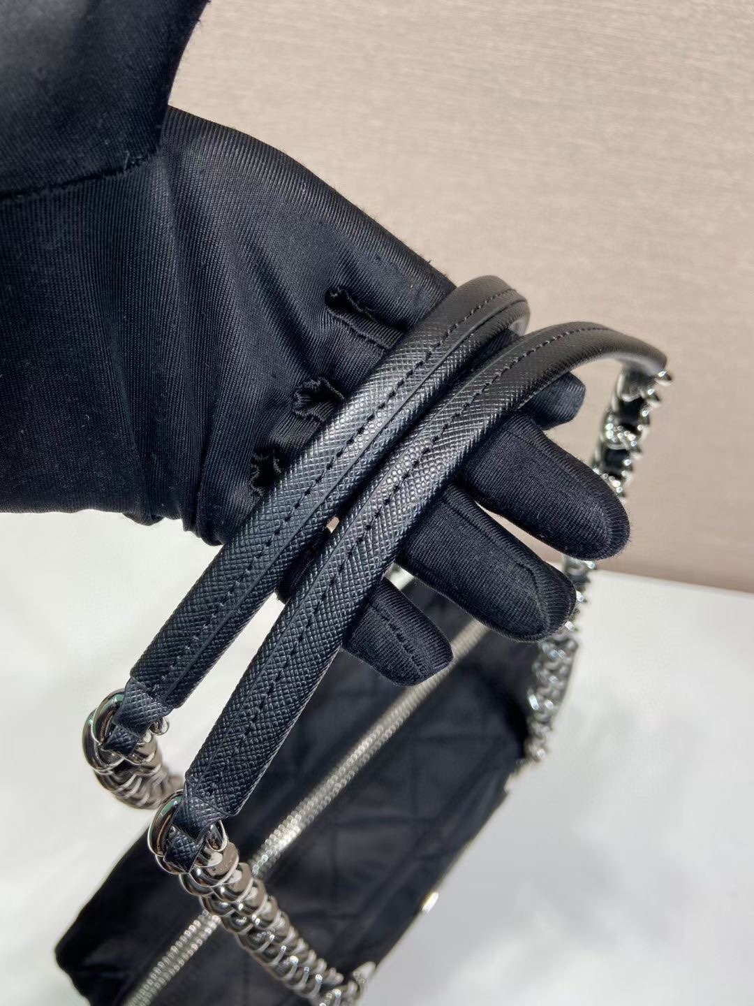 Prada Style White Nylon Camera Bag Bags Camera Bag detail image 6 from source 719308