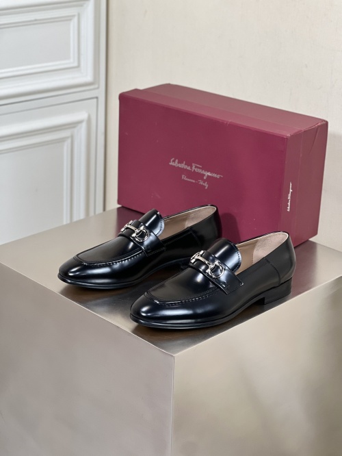 Salvatore Ferragamo Men's Leather Loafers - Classic Business Casual Style 1 Salvatore Ferragamo Men's Leather Loafers - Classic Business Casual Style