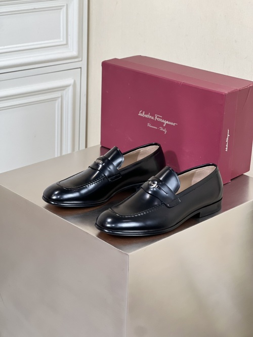 Elegantes Mocasines Salvatore Ferragamo de Cuero para Hombre 1 Elegantes Mocasines Salvatore Ferragamo de Cuero para Hombre
