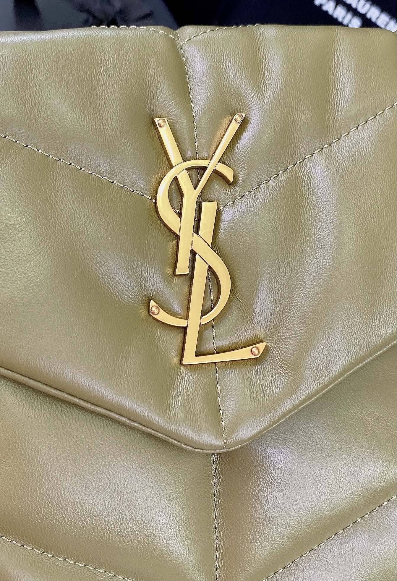Yves Saint Laurent Loulou Puffer Medium Olive Green Shoulder Bag 7 i1685109676 6887 5