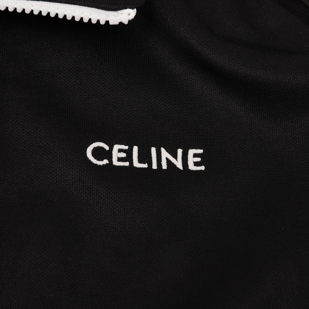 260 CELINE/赛琳 侧边织带拉链外套