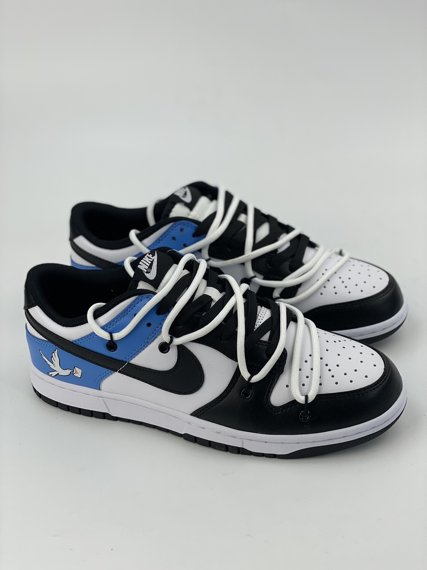 240 Nike SB Dunk Low 解构高街 黑蓝信鸽 DD1391-100