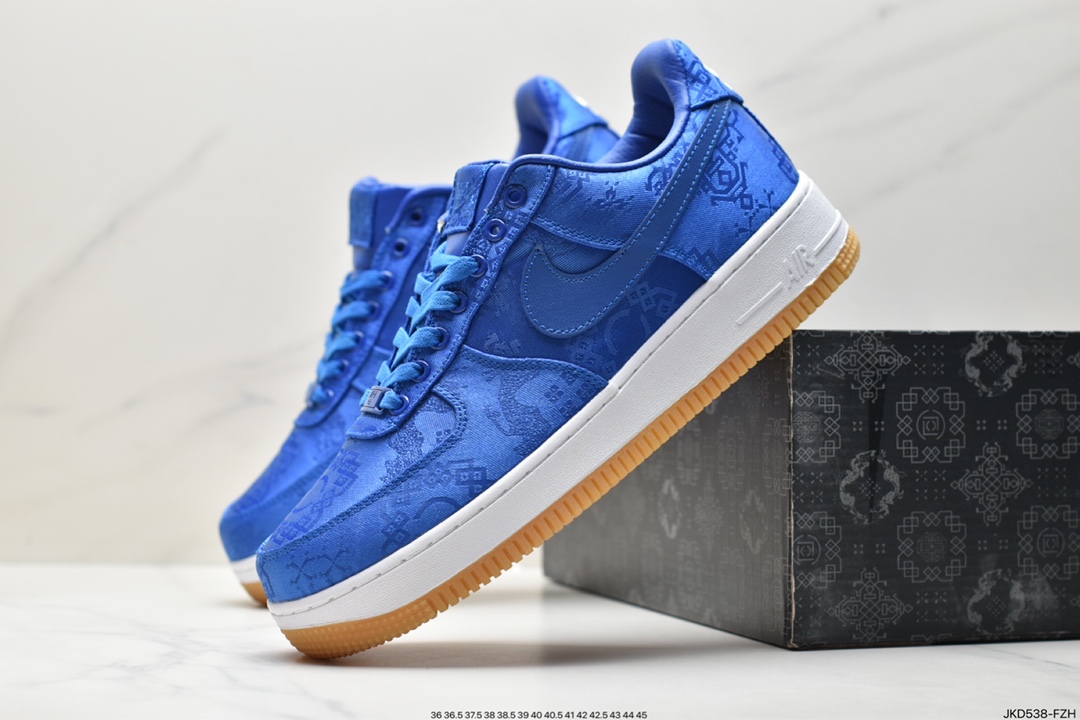 160 耐克陈冠希凝结集团CLOT x 藤原浩闪电Fragment Design x Nike Air Force 1 AQ9268-100