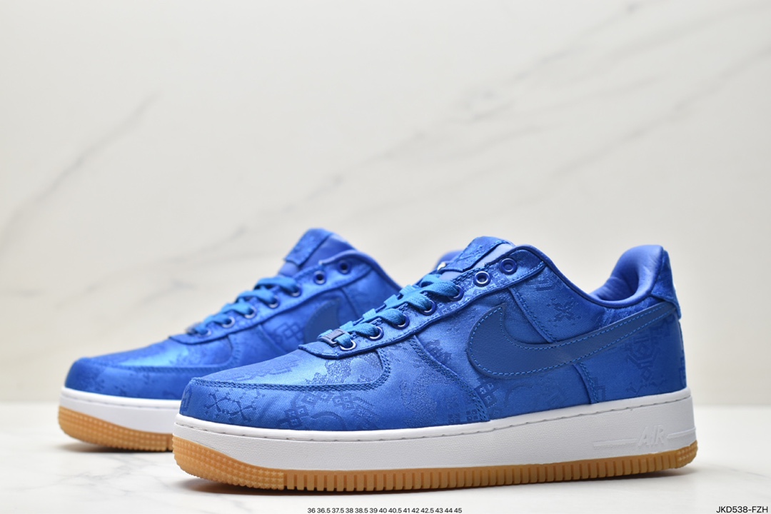 160 耐克陈冠希凝结集团CLOT x 藤原浩闪电Fragment Design x Nike Air Force 1 AQ9268-100