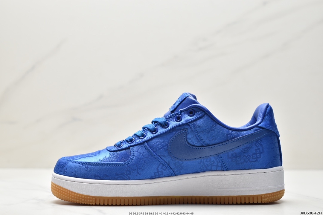 160 耐克陈冠希凝结集团CLOT x 藤原浩闪电Fragment Design x Nike Air Force 1 AQ9268-100