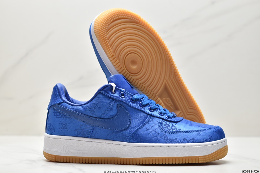 160 耐克陈冠希凝结集团CLOT x 藤原浩闪电Fragment Design x Nike Air Force 1 AQ9268-100