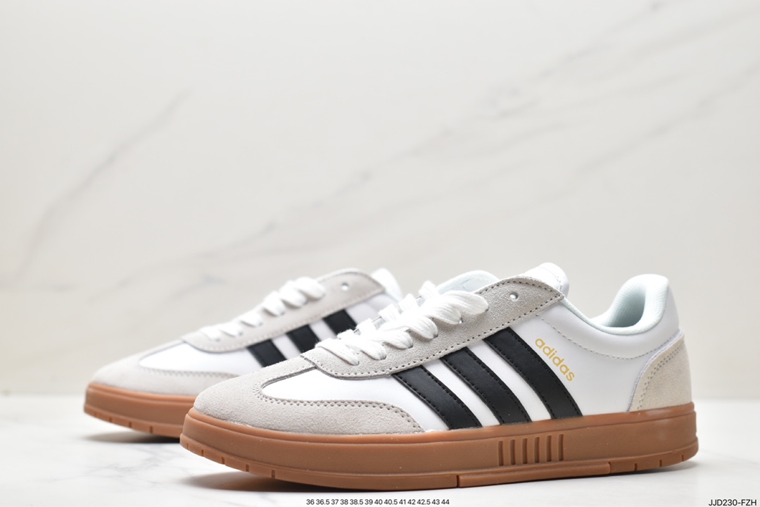 Adidas COURTIC clover retro men's and women's casual sports versatile campus sneakers FW3378