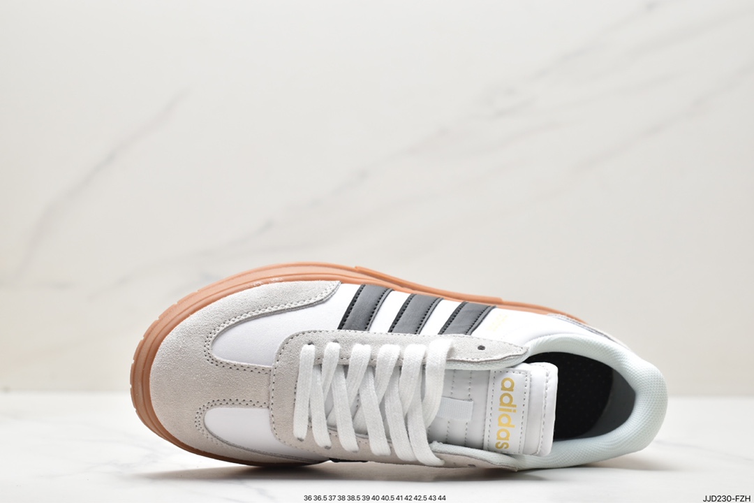 Adidas COURTIC clover retro men's and women's casual sports versatile campus sneakers FW3378