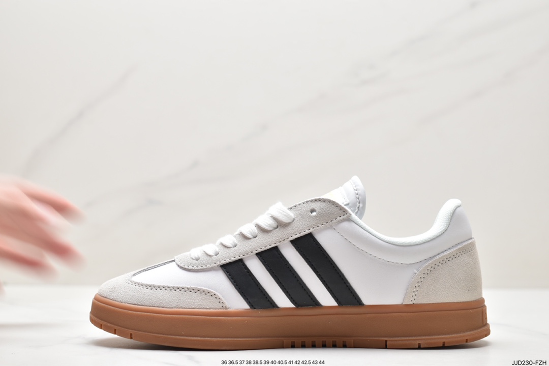 Adidas COURTIC clover retro men's and women's casual sports versatile campus sneakers FW3378