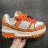Louis Vuitton Replica Skateboard Shoes Sneakers Orange Unisex Cowhide Spring/Summer Collection Casual