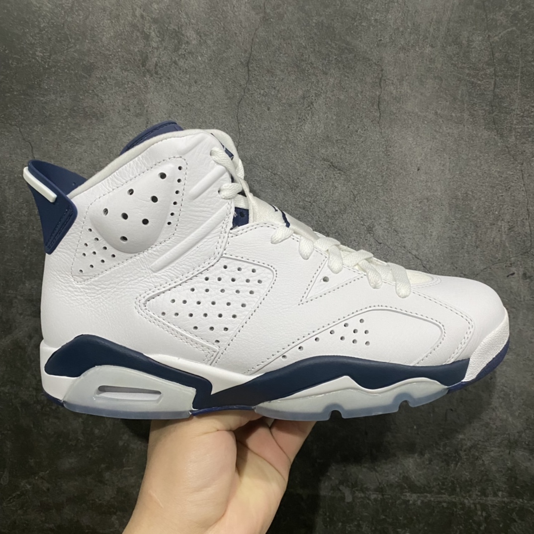 【X版纯原】Air Jordan 6 Retro \”Midnight Navy\” 白蓝 午夜蓝 CT8529-141nn纯原大厂出品 品质信得过n原楦原纸板开发 采购原厂皮料原厂定型 后跟完美效果到手可放心比对发售原鞋 上脚百分百充当正品驾驭真正原装公司级完美鞋型 一切细节实拍所见所得！n纸板中底、钢印 完美版型 一应俱全外贸专供 发国外寄售可稳妥充正操作n 尺码：40 40.5 41 42 42.5 43 44 44.5 45 46 47.5-莆田鞋批发中心