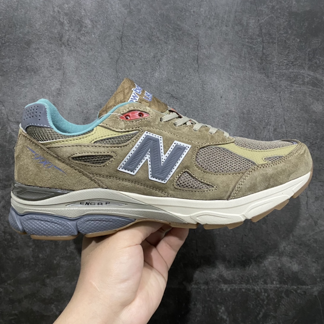 [K version pure original] Bodega x New Balance M990BD3 NB990V3 joint gray coffee