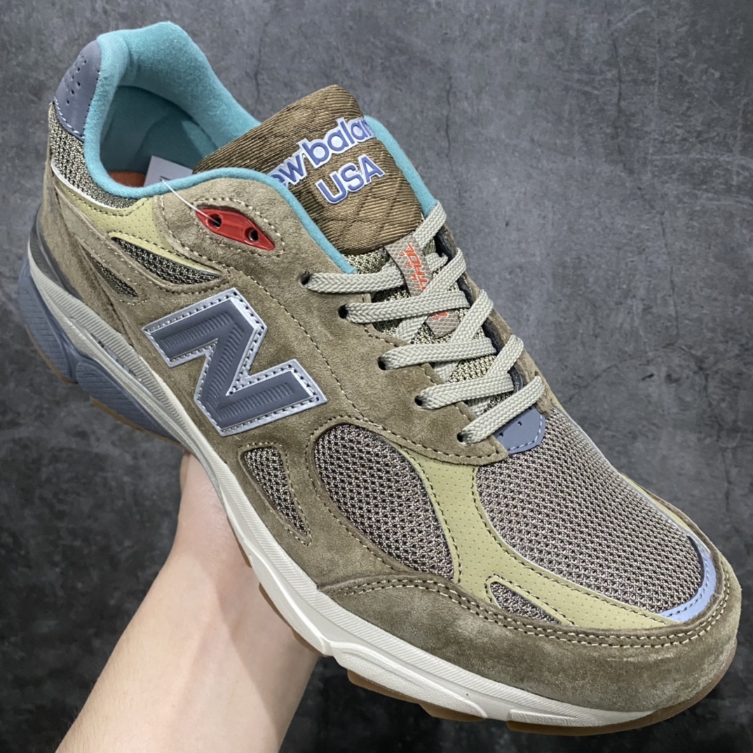 [K version pure original] Bodega x New Balance M990BD3 NB990V3 joint gray coffee