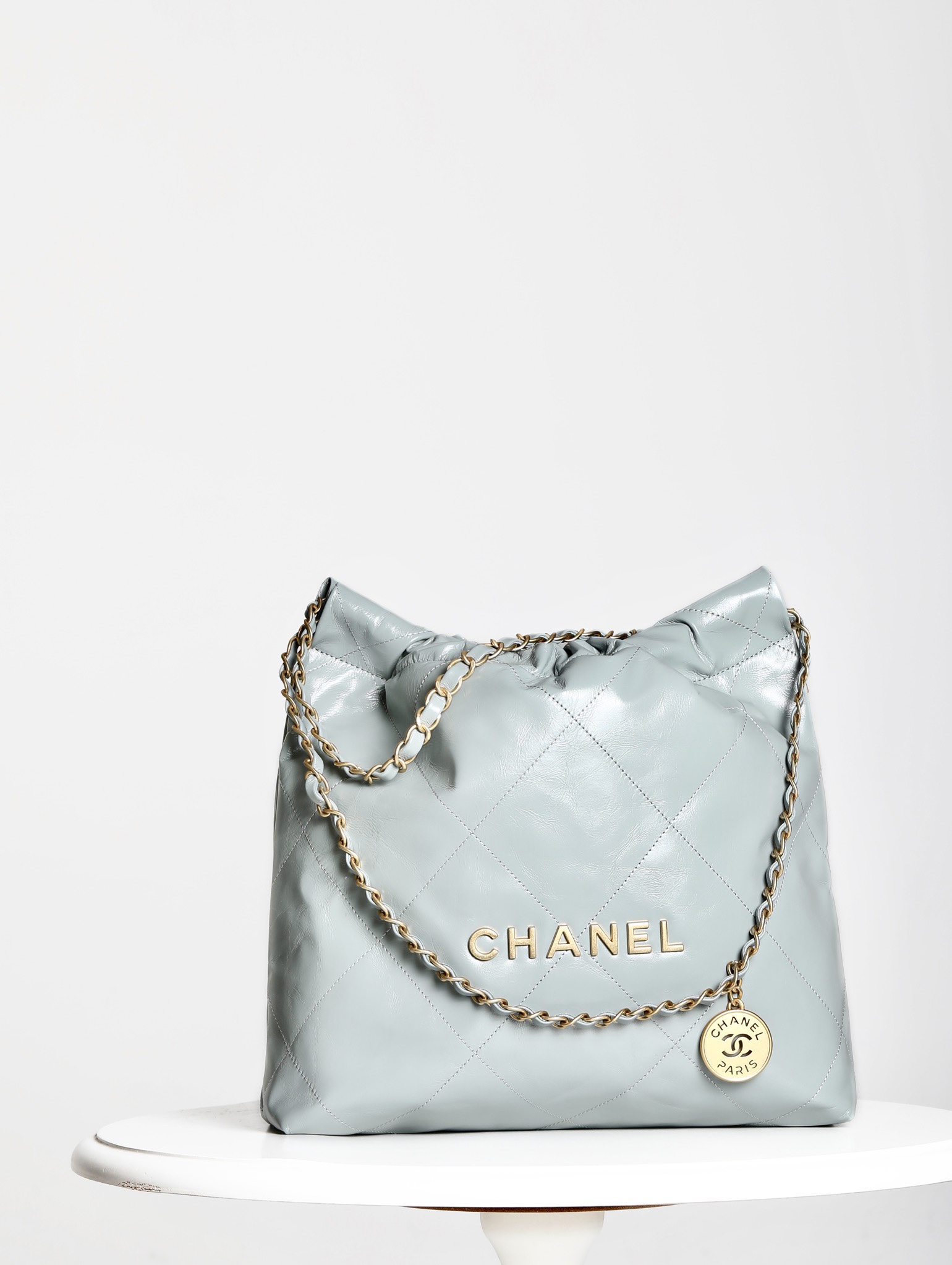 P1480 1580 calidad genuina 🌈chanel23SS original 22 nuevo color: azul neblina 🌈 Como el color más popular de 23S e inc…