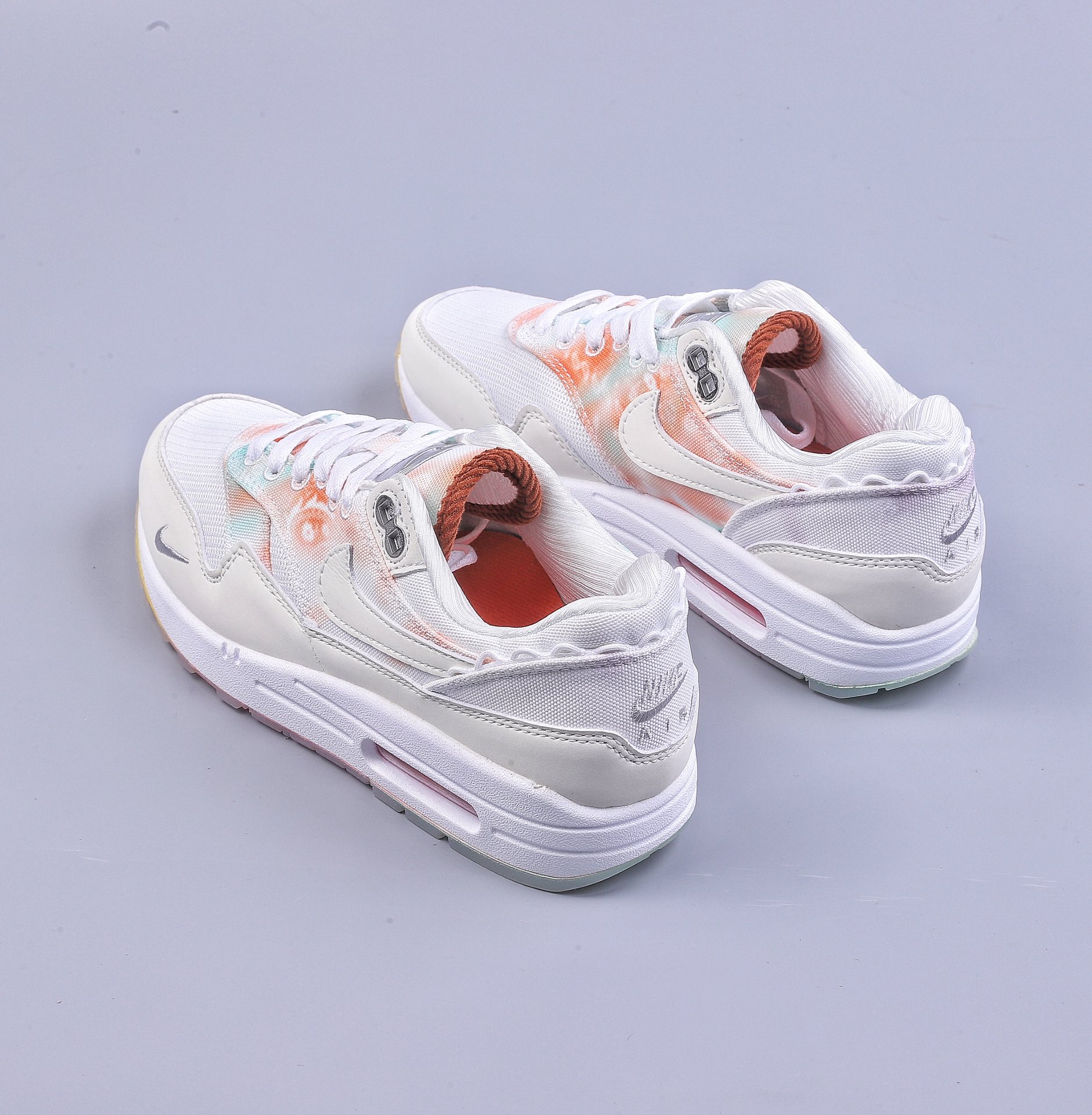 Nike Air Max 1 S replica white tie-dye retro casual running shoes FJ7734-101