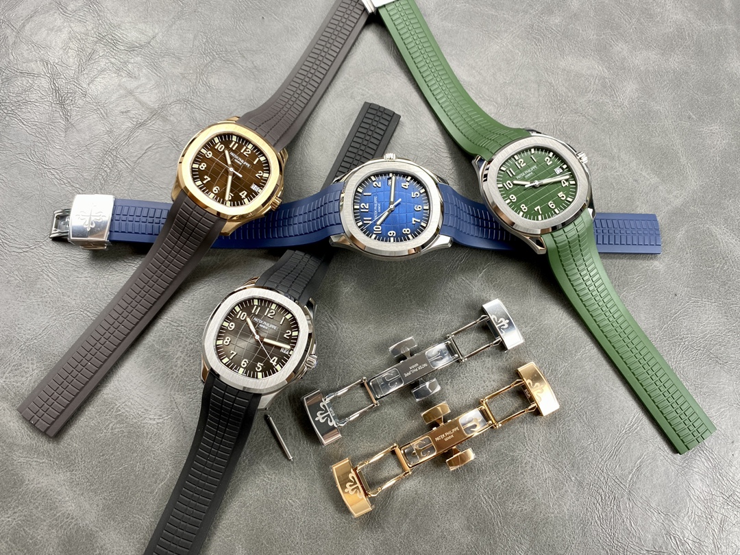 파텍필립 아쿠아넛 5168 자동 그레이 다이얼 42mm 3K 공장 레플리카 43976