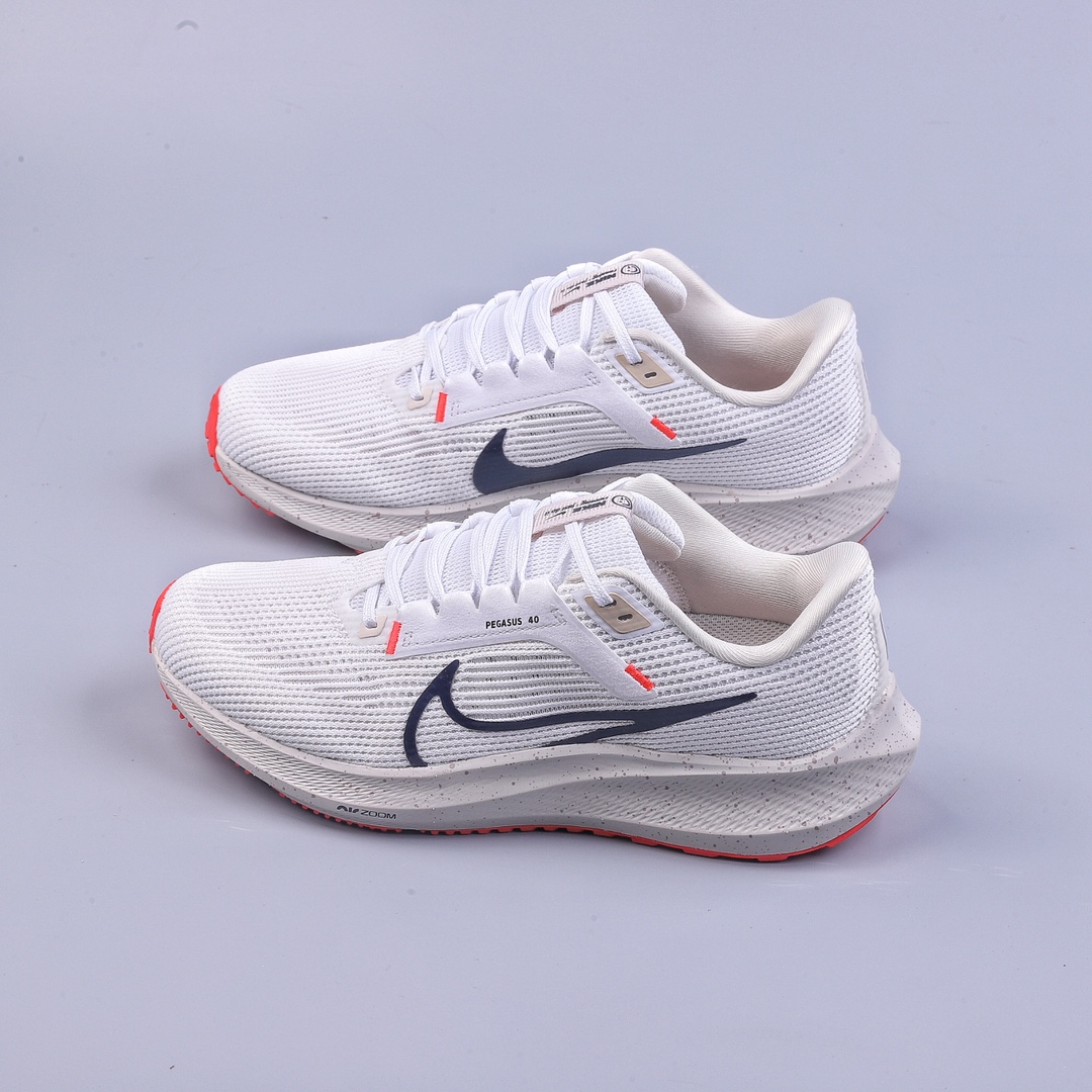 Air Zoom Pegasus 40 White Black Orange DV7480-100