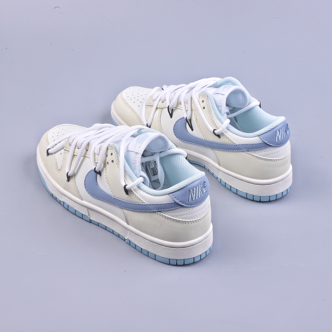 Epic value for money Nike SB Dunk Low ”Milk White/Blue” dunk series low-top casual sports skateboard shoes DD1503-123