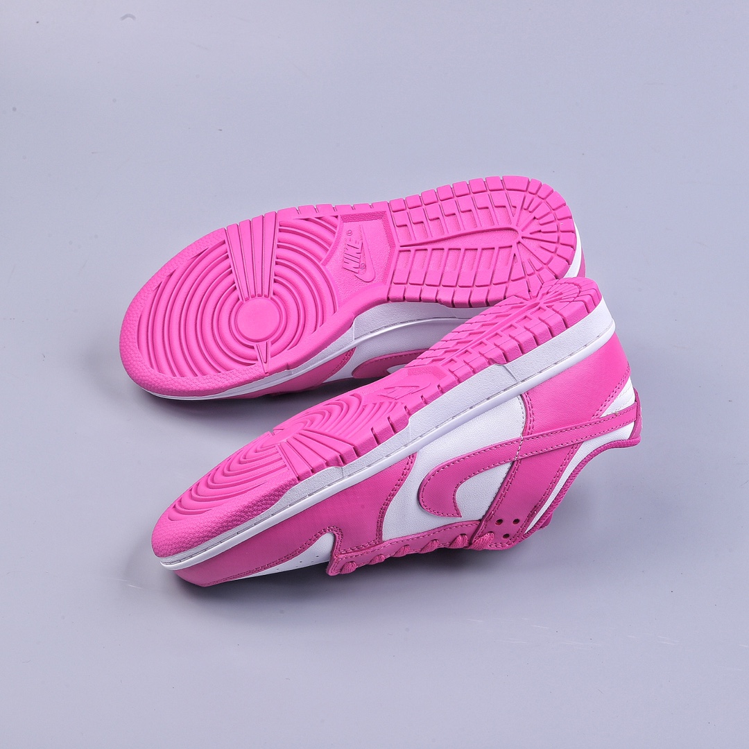 Epic value for money Nk Dunk Low GS ”Active Fuchsia” Barbie pink SB low-top casual sneakers FJ0704-100