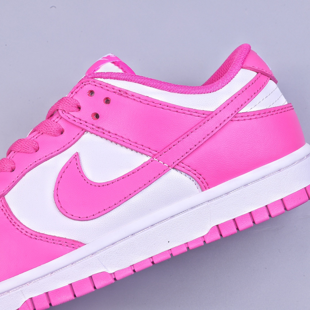 Epic value for money Nk Dunk Low GS ”Active Fuchsia” Barbie pink SB low-top casual sneakers FJ0704-100