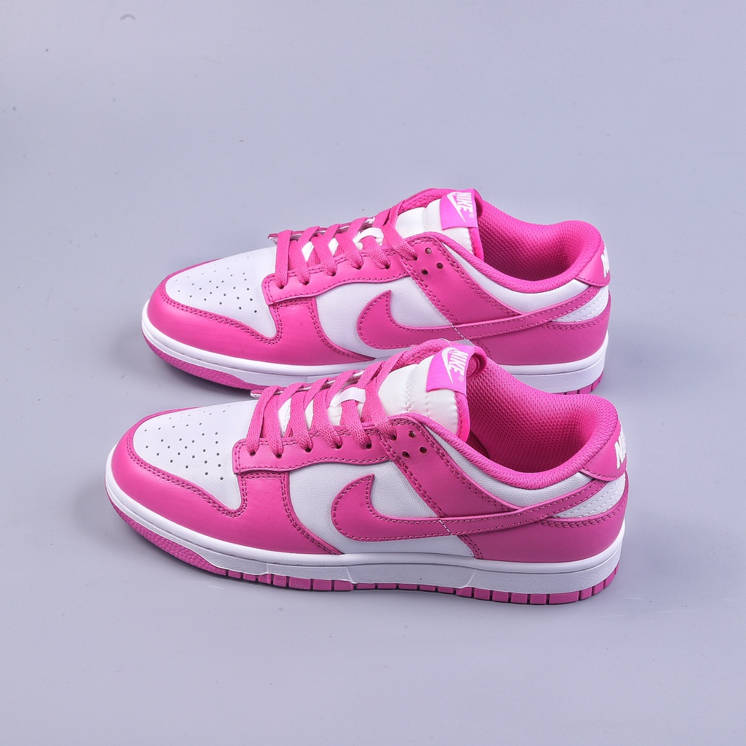 Epic value for money Nk Dunk Low GS ”Active Fuchsia” Barbie pink SB low-top casual sneakers FJ0704-100