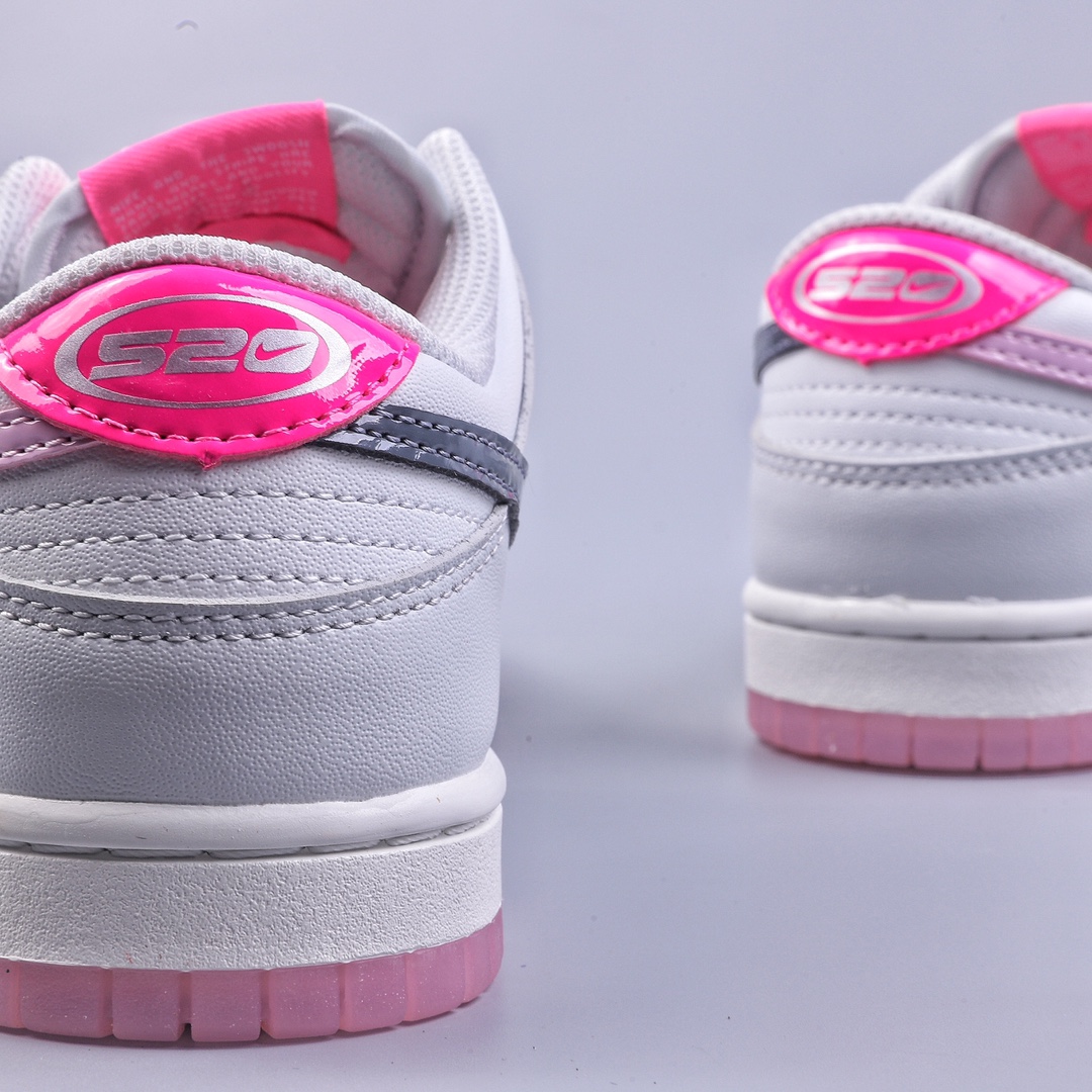 Nike Dunk Low ” 520 Summit White and Pink Foam ” pink white FN3451-161