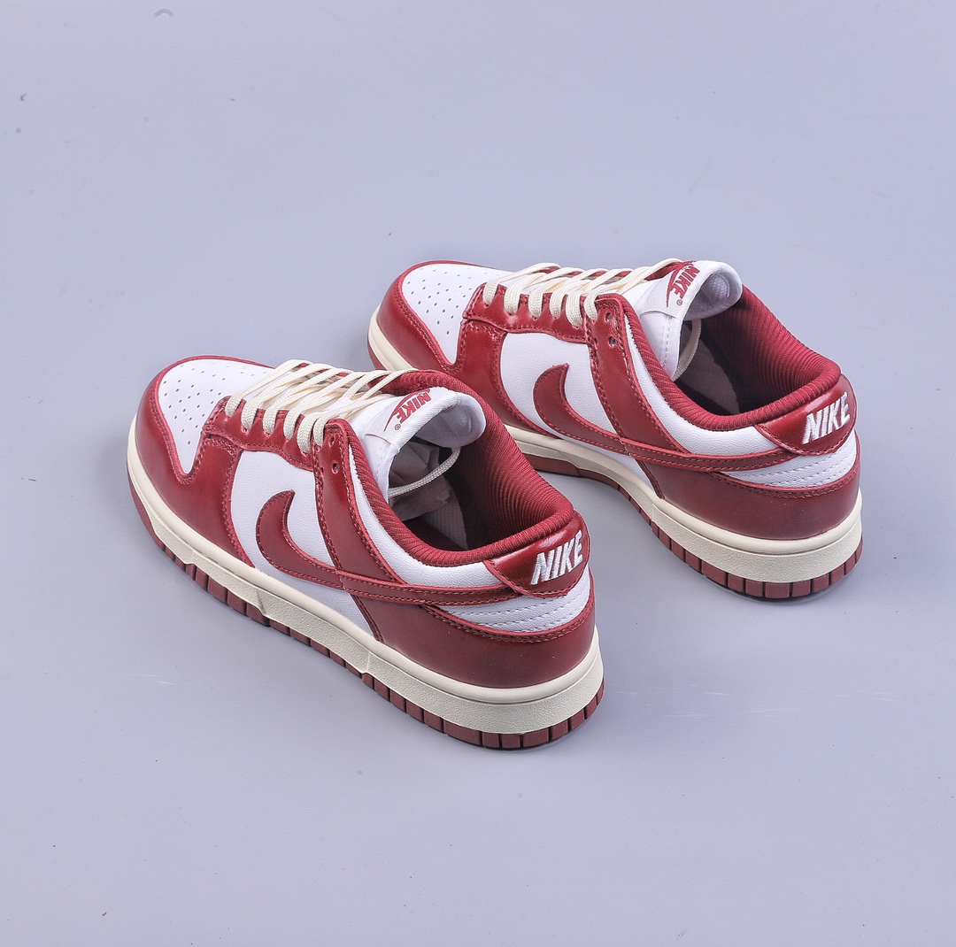 Nike Dunk Low Prm ”Team Red” retro white and red SB low-top sports and leisure sneakers FJ4555-100