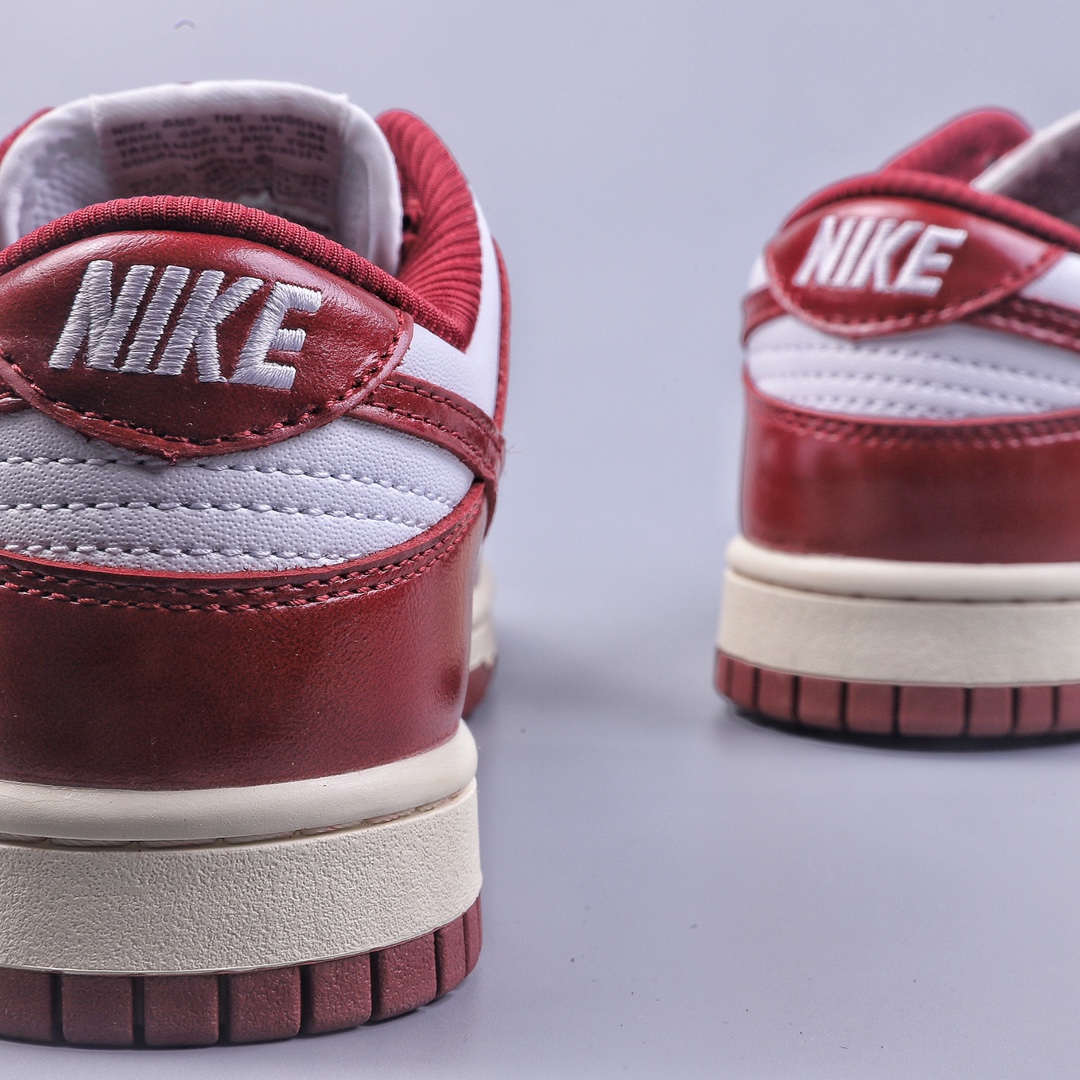 Nike Dunk Low Prm ”Team Red” retro white and red SB low-top sports and leisure sneakers FJ4555-100